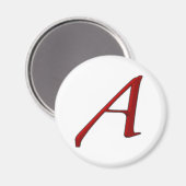 Atheist A Kühlschrankmagnet (Vorderseite/Rückseite)