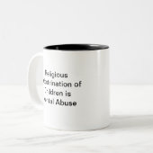 Atheist/agnostische Tasse (Vorderseite Links)