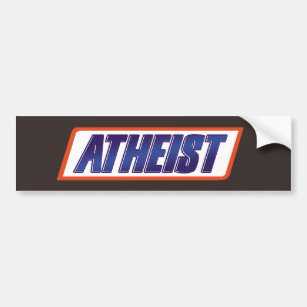 Atheist Atheism Parody Autoaufkleber