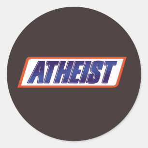 Atheist Atheism Parody Runder Aufkleber