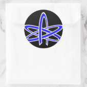 Atheist Atom Sticker (Tasche)