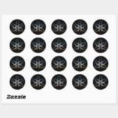 Atheist "Atom Stickers" Runder Aufkleber (Blatt)