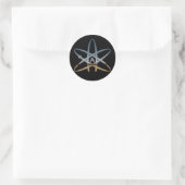 Atheist "Atom Stickers" Runder Aufkleber (Tasche)