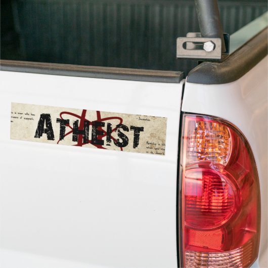 Atheist Autoaufkleber (Auf Lkw)