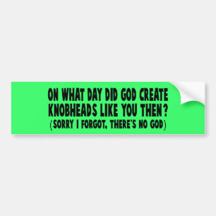 Atheist Autoaufkleber