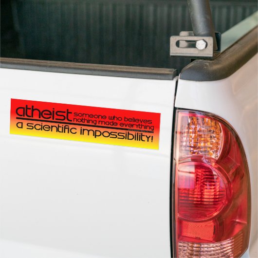 Atheist Autoaufkleber (Auf Lkw)