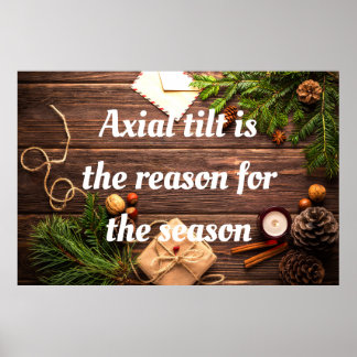 Atheist "Axial Tilt ist der Grund für die Saison" Poster