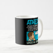 Atheist Beursache God Sending Himself Kaffeetasse (VorderseiteRechts)