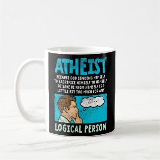 Atheist Beursache God Sending Himself Kaffeetasse