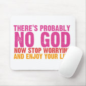 Atheist Bus Campaign (Vertikal) Mousepad (Mit Mouse)