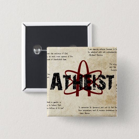 Atheist Button (Vorne & Hinten)