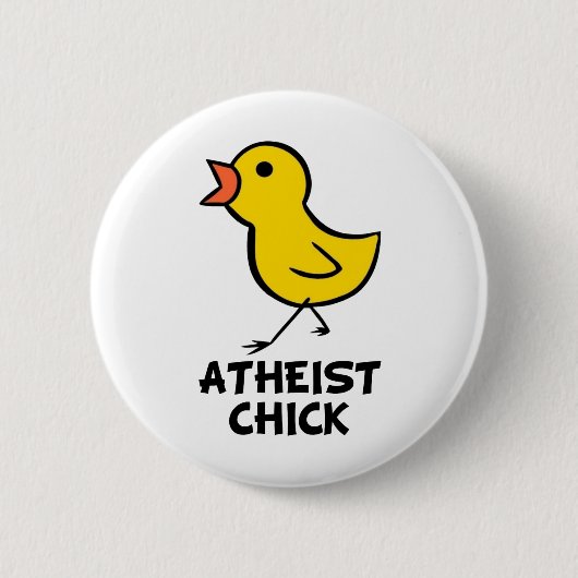 Atheist Chick Button (Vorderseite)