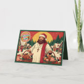 Atheist Christmas card for atheist non-dieters. Karte (Vorderseite)