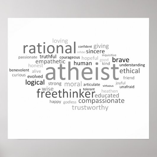 Atheist Cloud Poster (Vorne)