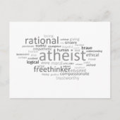 Atheist Cloud Postkarte (Vorderseite)