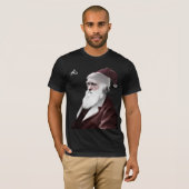 Atheist - Darwin-Weihnachten als Weihnachtsmann T-Shirt (Vorne ganz)