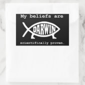 Atheist Evolution Autoaufkleber Rechteckiger Aufkleber (Tasche)
