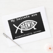 Atheist Evolution Autoaufkleber Rechteckiger Aufkleber (Umschlag)
