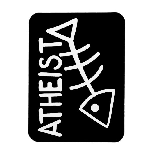 Atheist Fish Magnet (Vertikal)