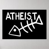 Atheist Fish Poster (Vorne)
