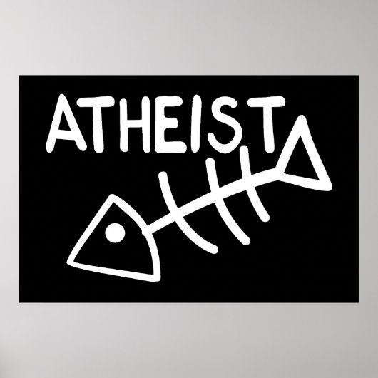 Atheist Fish Poster (Vorne)