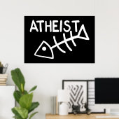 Atheist Fish Poster (Heimbüro)