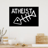 Atheist Fish Poster (Küche)