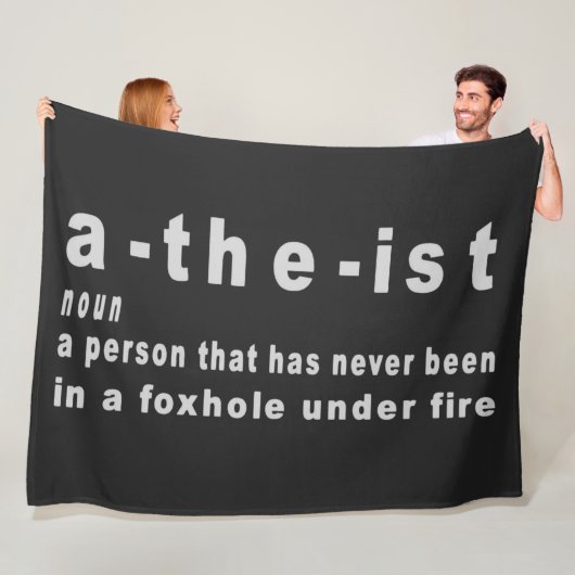 ATHEIST FLEECEDECKE (Beispiel)