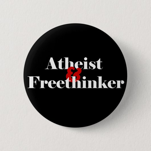 Atheist & Freethinker Button (Vorderseite)