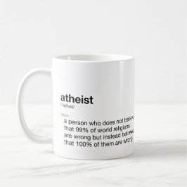 Atheist Funny Definition für Atheist Tag Kaffeetasse