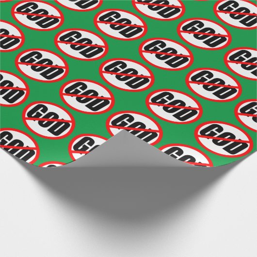 ATHEIST GESCHENKPAPIER (Ecke)