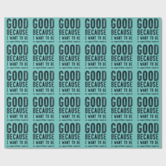 Atheist Geschenkpapier (Flach)