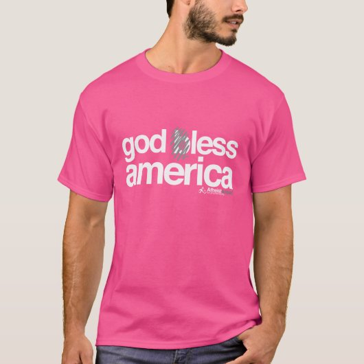 Atheist - gottloses Amerika T-Shirt (Vorderseite)
