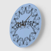 Atheist Große Wanduhr (Winkel)