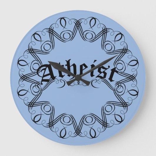 Atheist Große Wanduhr (Vorderseite)
