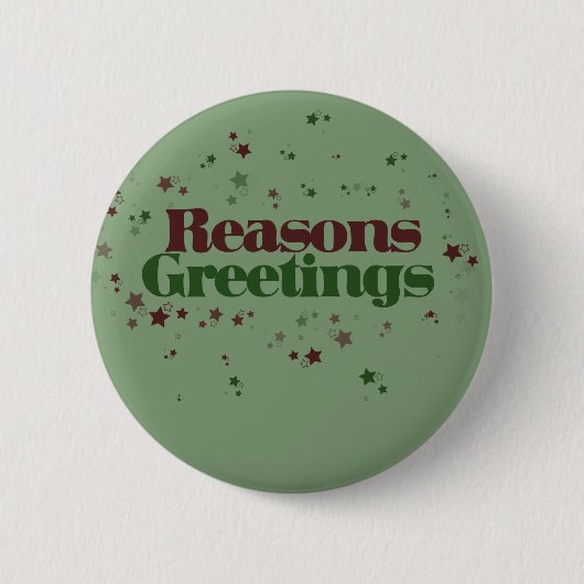 Atheist Gründe Grüße Button (Vorderseite)