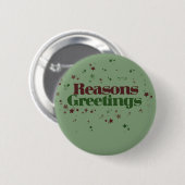 Atheist Gründe Grüße Button (Vorne & Hinten)