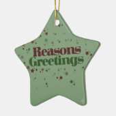 Atheist Gründe Grüße Keramikornament (Links)