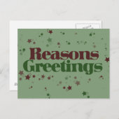 Atheist Gründe Grüße Postkarte (Vorne/Hinten)