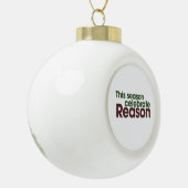 Atheist Holiday Keramik Kugel-Ornament (Links)