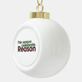 Atheist Holiday Keramik Kugel-Ornament (Rechts)