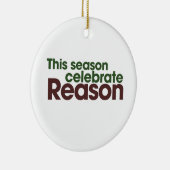 Atheist Holiday Keramikornament (Rechts)