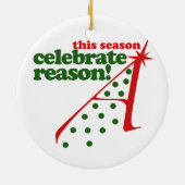Atheist Holiday Saison Keramik Ornament (Hinten)