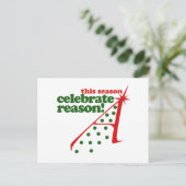 Atheist Holiday Season Feiertagspostkarte (Stehend Vorderseite)