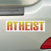 Atheist, Höllendrahtzaunart Autoaufkleber (Auf Auto)