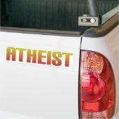 Atheist, Höllendrahtzaunart Autoaufkleber (Auf Lkw)