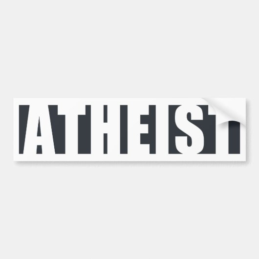 Atheist innen autoaufkleber (Vorne)