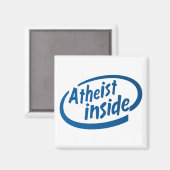 Atheist Inside Magnet (Vorderseite/Rückseite)