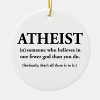 Atheist: jemand, der an einen weniger Gott glaubt