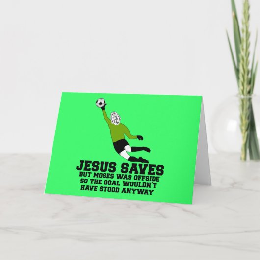 Atheist Jesus rette Karte (Vorderseite)